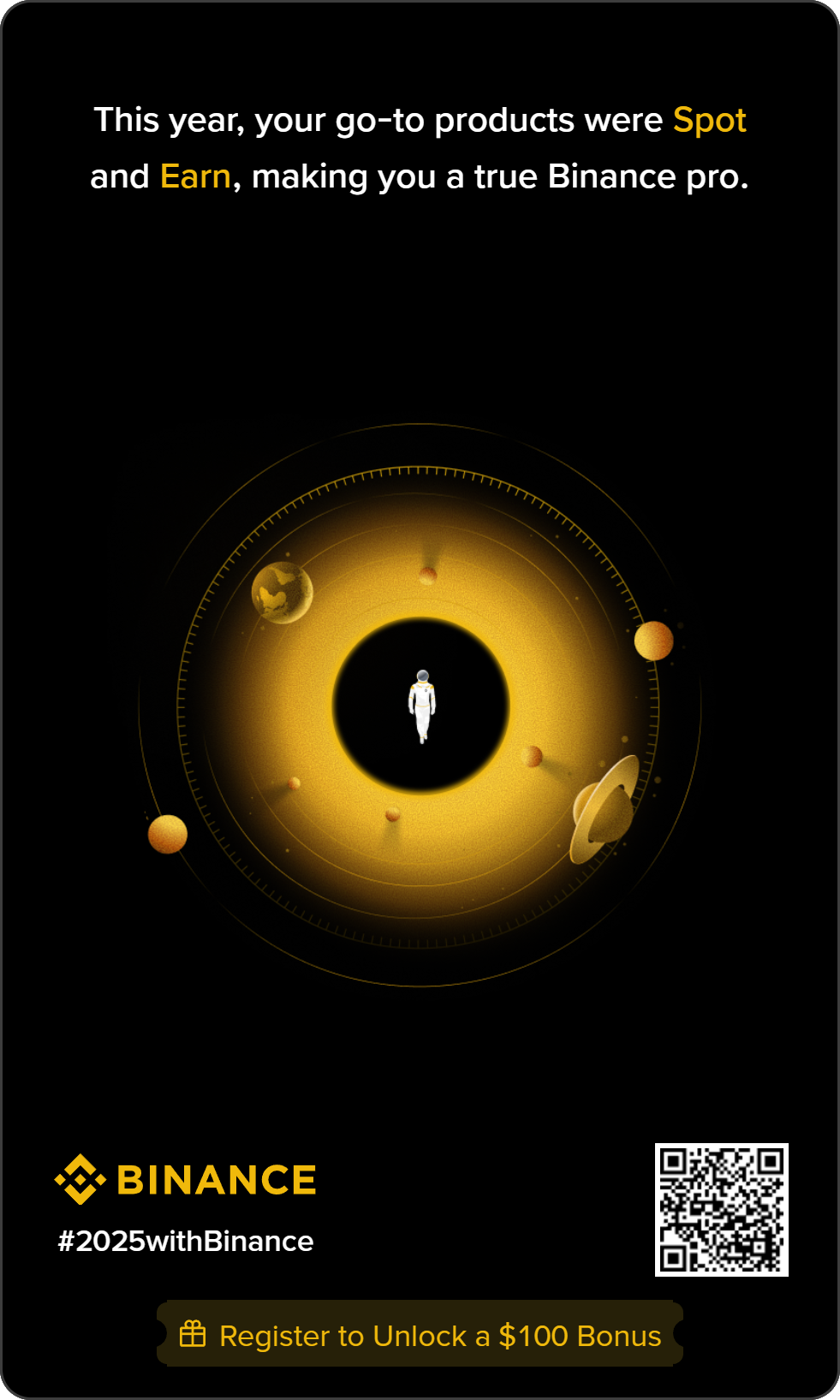 Binance Year in Review - Spot e Earn