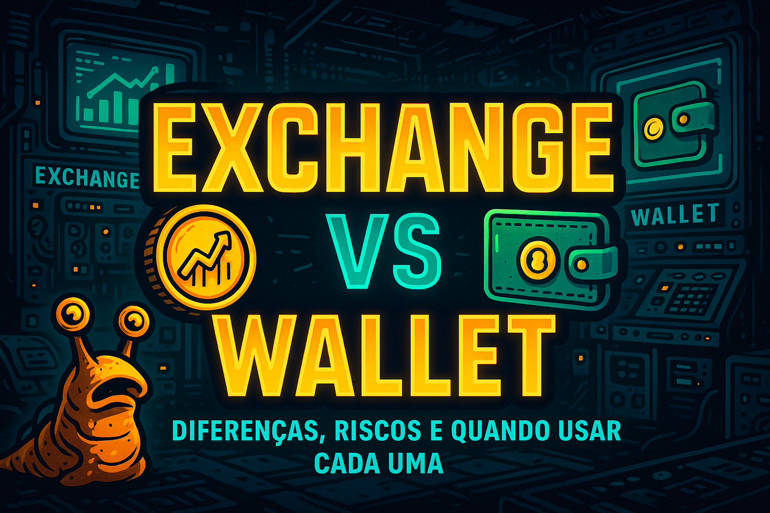 Exchange vs Wallet — diferenças, riscos e quando usar cada uma