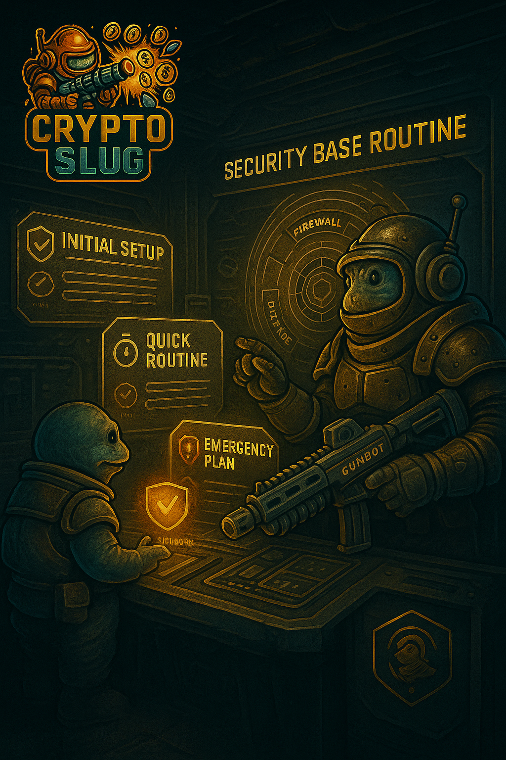 CryptoSlug — Rotina de segurança: blindar a base antes de automatizar